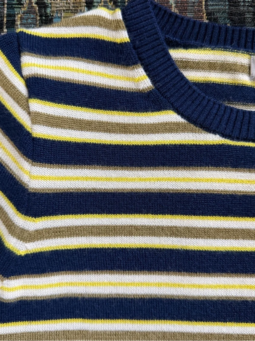 J.Crew 100% Merino Wool Striped Short Sleeve Sweater XS